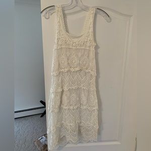 White lace summer dress
